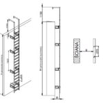 Drabina ewakuacyjna bez kosza